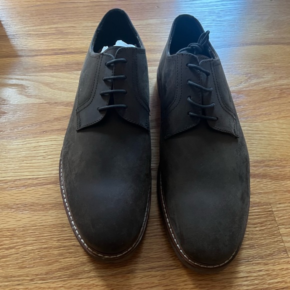 Ben Sherman Men's Birk Plain Toe Oxford Brown Leather - Size 7.5 - Picture 1 of 5